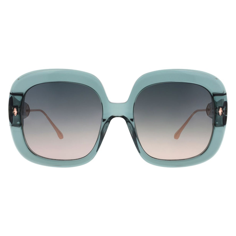 ba&sh Edie Cristal Bleu Céladon CE68 de face - Les Lunettes de Pauline