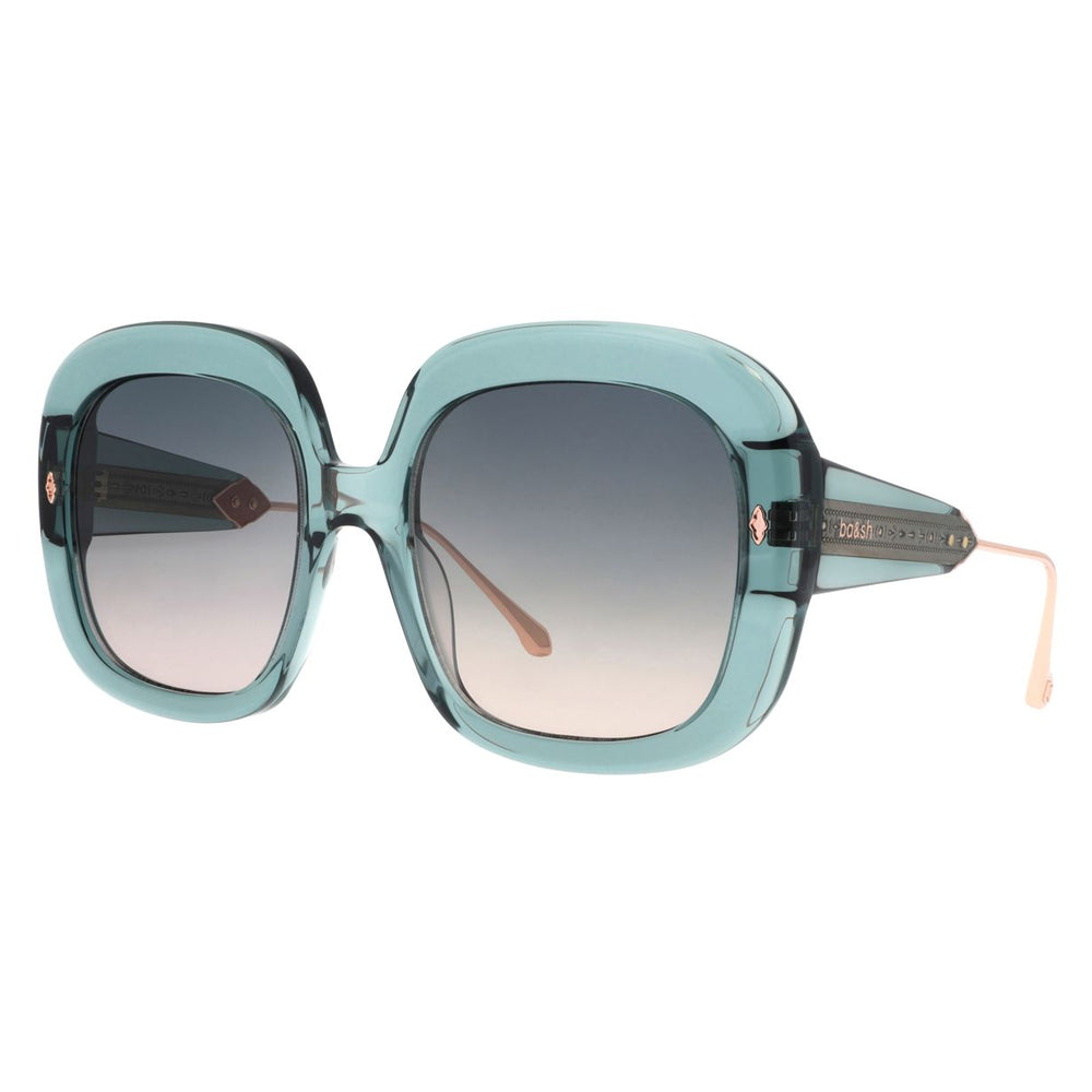 ba&sh Edie Cristal Bleu Céladon CE68 de trois-quarts - Les Lunettes de Pauline