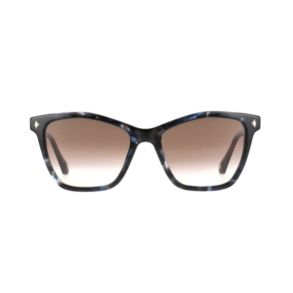 ba&sh Lamia01 Écaille Mouchetée Bleue et Grise E742 de face - Les Lunettes de Pauline