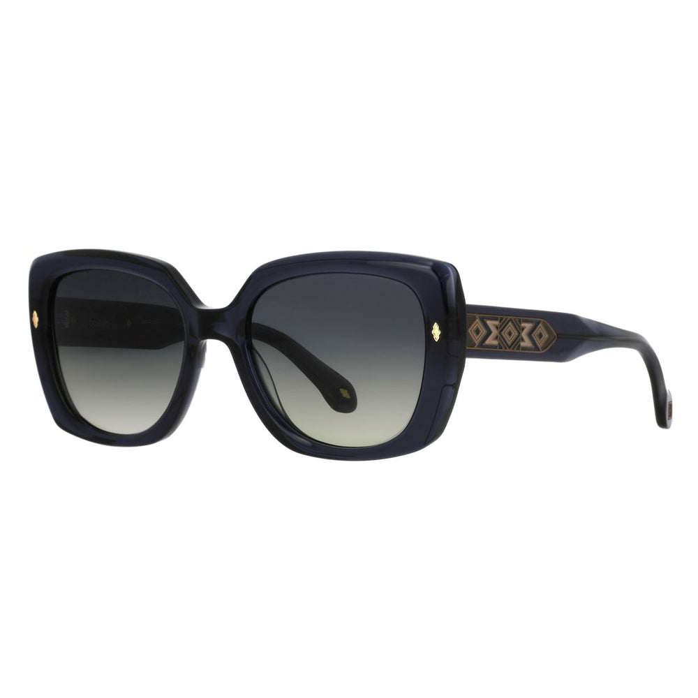 ba&sh Laura Cristal Bleu Jean DE69 de trois-quarts - Les Lunettes de Pauline