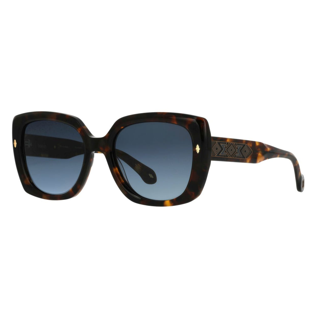 ba&sh Laura Écaille Foncée E058 de trois-quarts - Les Lunettes de Pauline