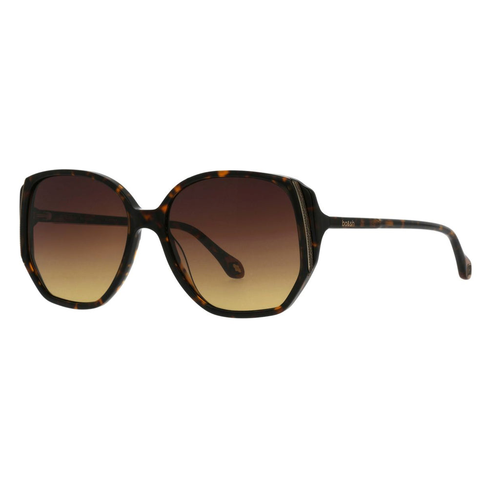 ba&sh Layna Écaille Mouchetée Foncée E020 de trois-quarts - Les Lunettes de Pauline