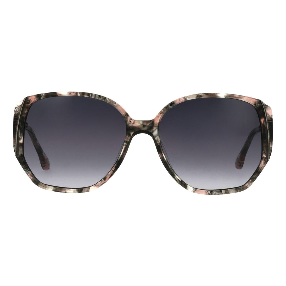 ba&sh Layna Écaille Mouchetée Rose et Grise E614 de face - Les Lunettes de Pauline