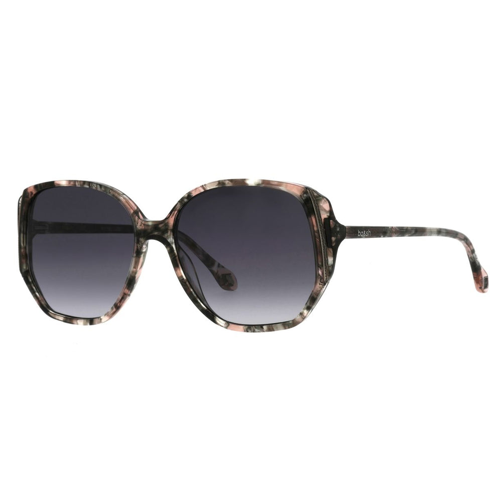ba&sh Layna Écaille Mouchetée Rose et Grise E614 de trois-quarts - Les Lunettes de Pauline