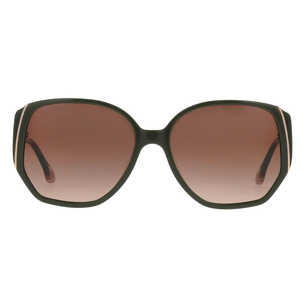 ba&sh Layna Kaki et Ambre KA57 de face - Les Lunettes de Pauline