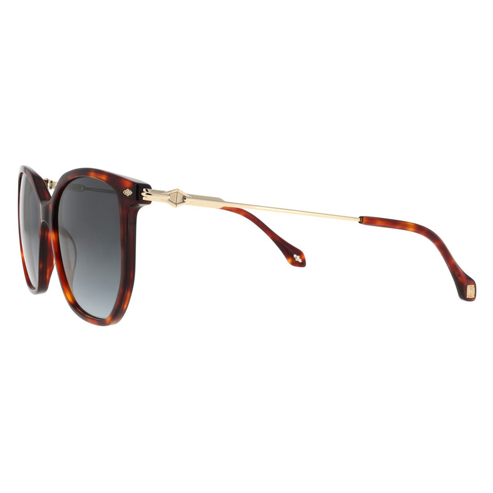 ba&sh Leann Écaille Mouchetée Rousse E602 en détail des branches - Les Lunettes de Pauline
