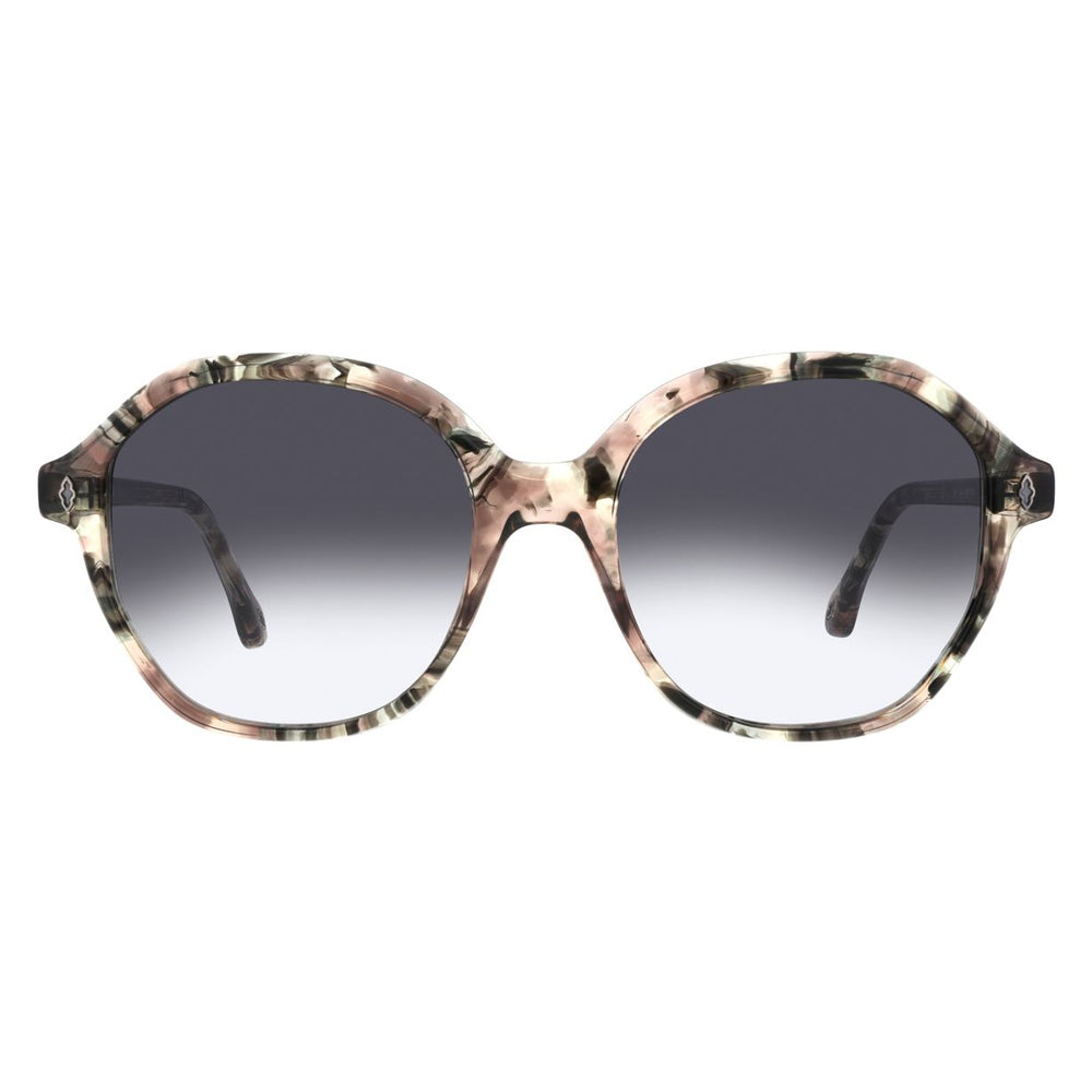 ba&sh Lecia Écaille Mouchetée Rose et Grise E614 de face - Les Lunettes de Pauline