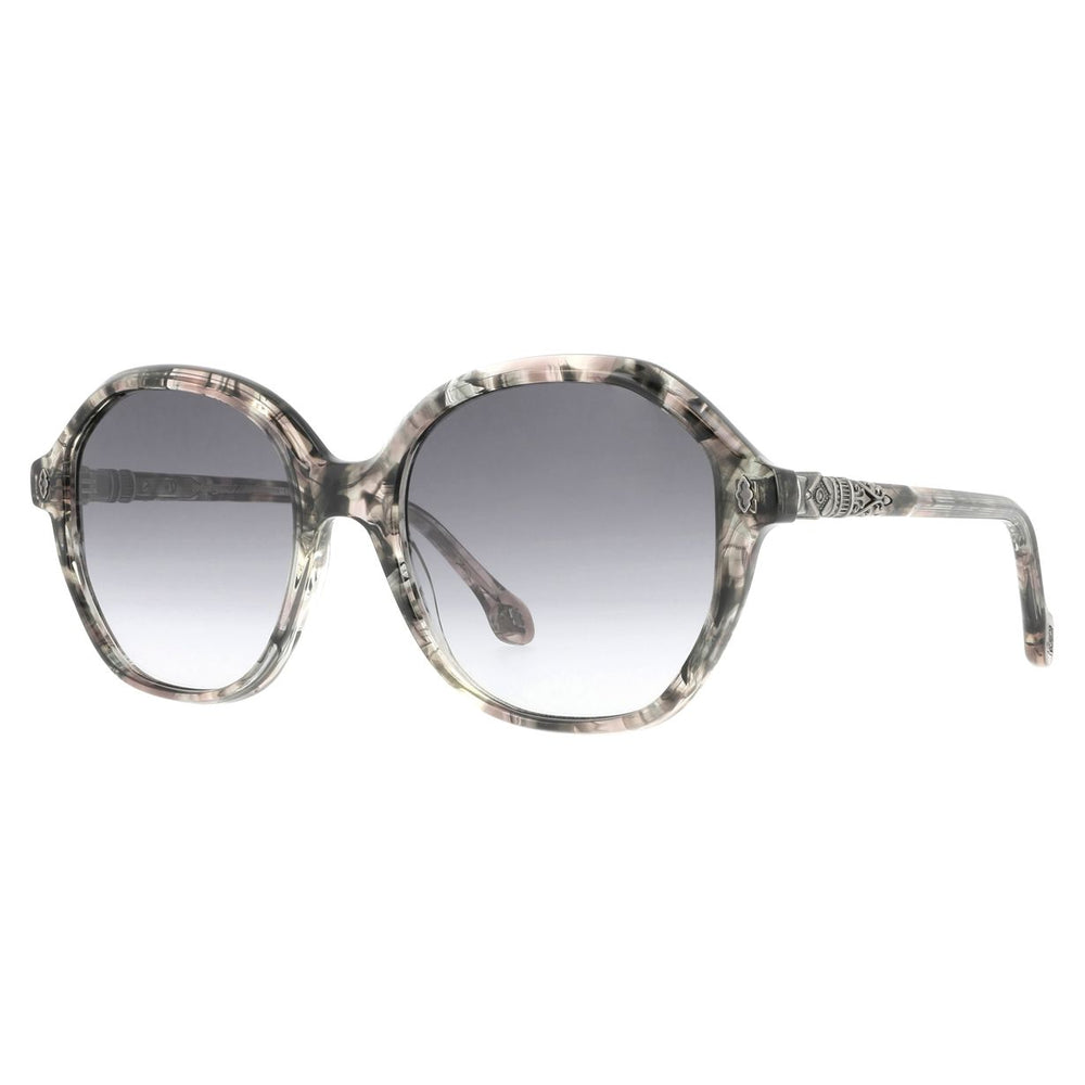 ba&sh Lecia Écaille Mouchetée Rose et Grise E614 de trois-quarts - Les Lunettes de Pauline