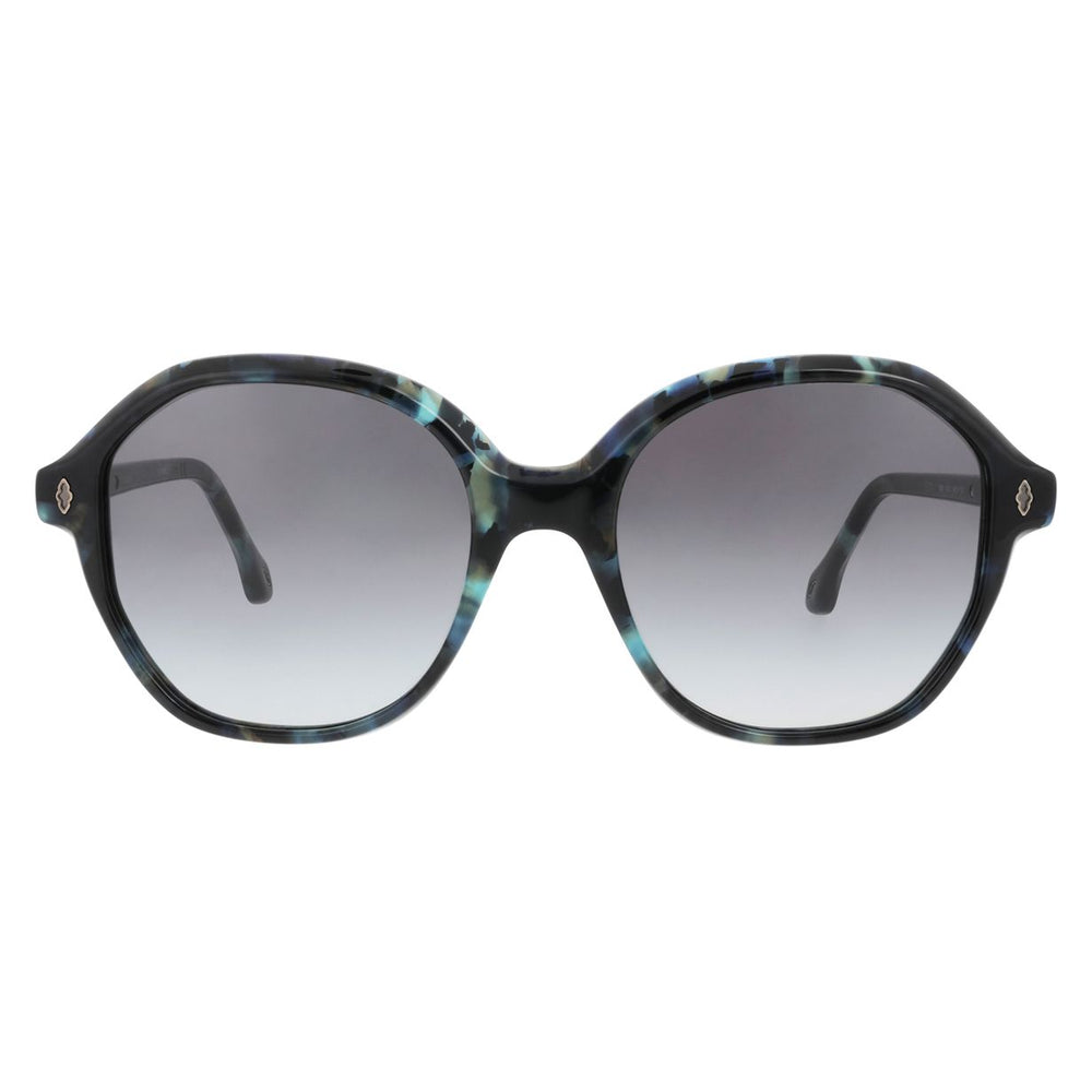 ba&sh Lecia Écaille Mouchetée Bleue E654 de face - Les Lunettes de Pauline