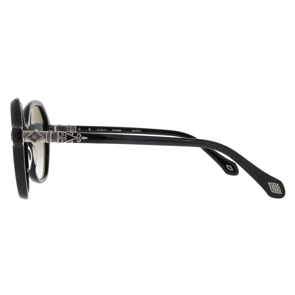ba&sh Lecia Noir NO61 en détail des branches - Les Lunettes de Pauline