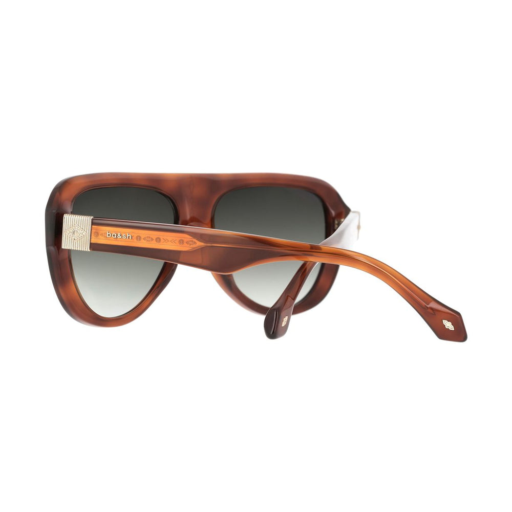 ba&sh Leolia04 Écaille Rousse E679 en détail des branches - Les Lunettes de Pauline