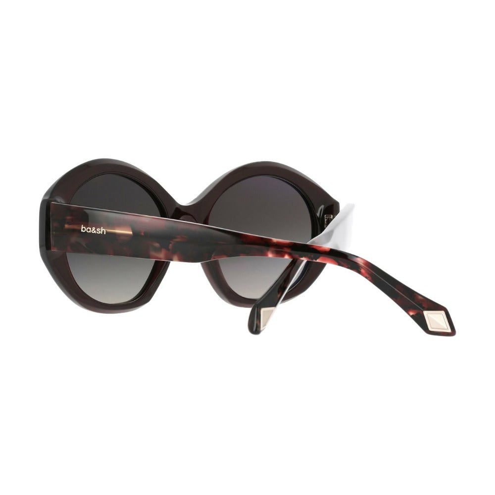 ba&sh Letizia2 Cristal Bordeaux Foncé BX69 en détail des branches - Les Lunettes de Pauline