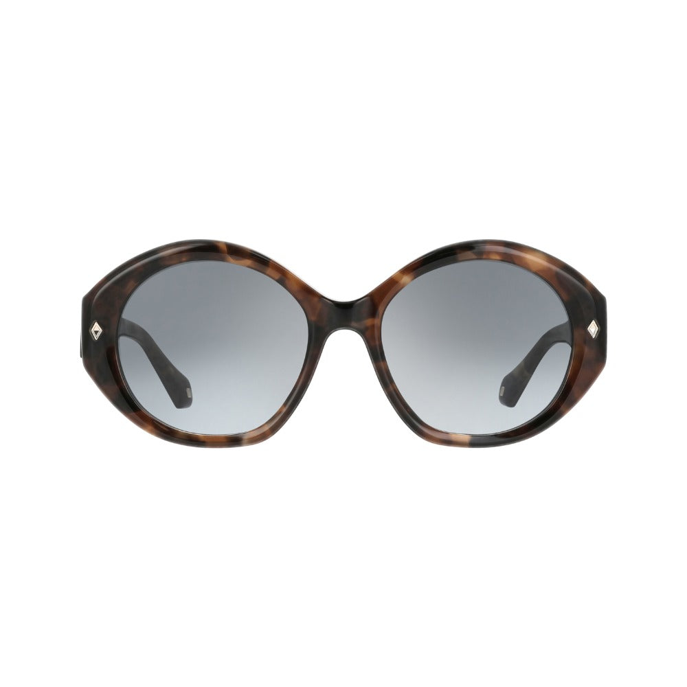 ba&sh Letizia2 Écaille Mouchetée Brun et Miel E012 de face - Les Lunettes de Pauline