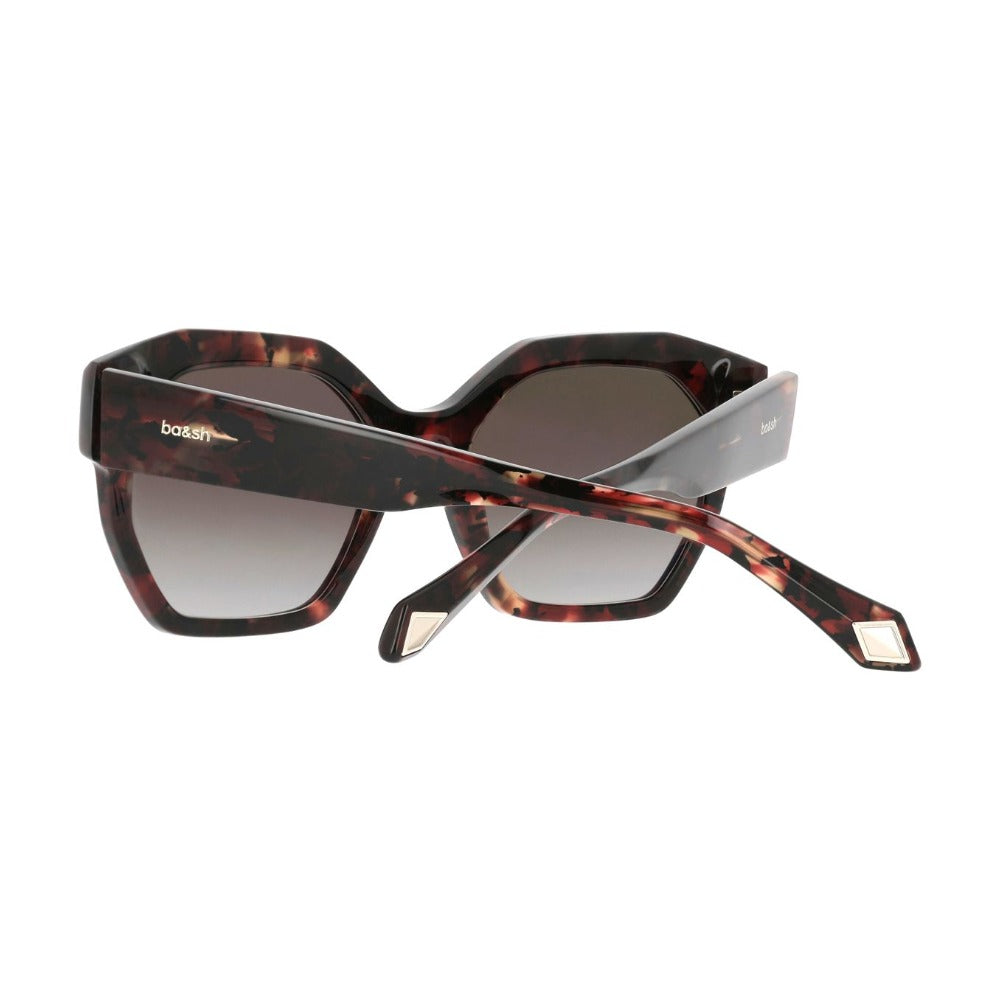 ba&sh Letizia3 Écaille Rouge RO70 en détail des branches - Les Lunettes de Pauline