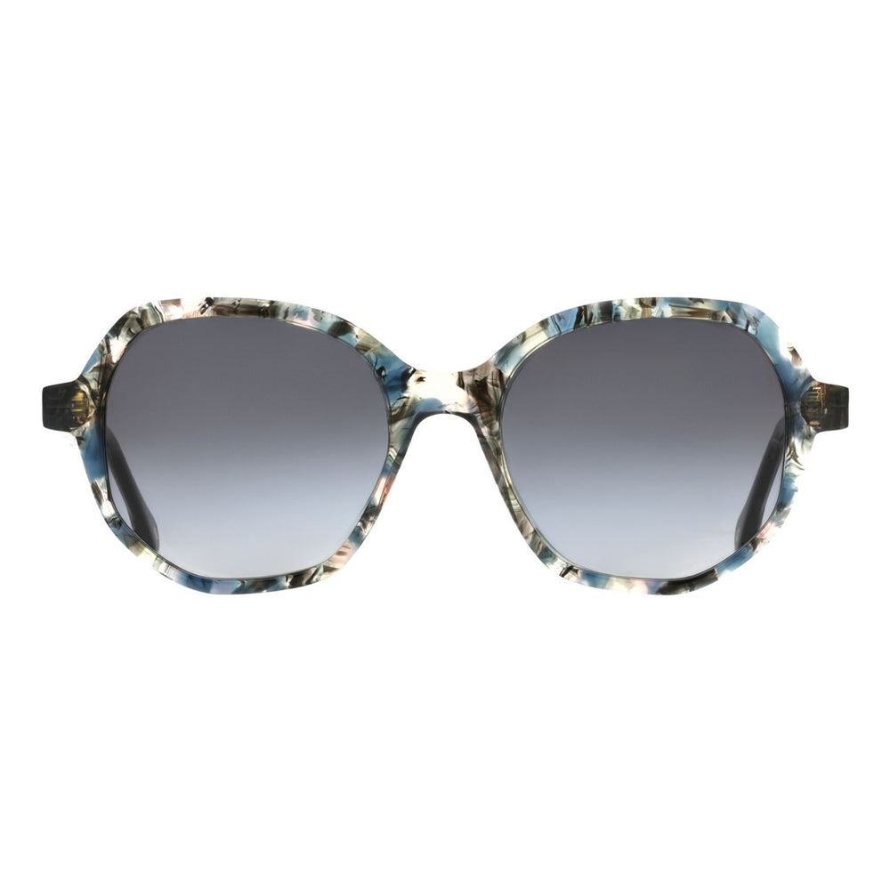 ba&sh Lexie Écaille Mouchetée Bleue et Rose E682 de face - Les Lunettes de Pauline