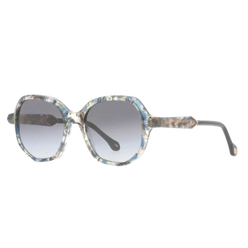 ba&sh Lexie Écaille Mouchetée Bleue et Rose E682 de trois-quarts - Les Lunettes de Pauline