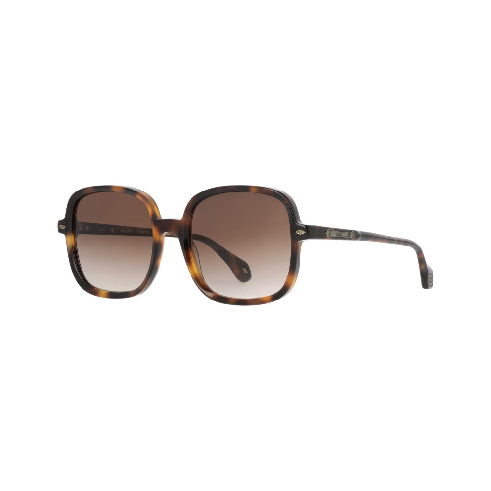 ba&sh Leya01 Écaille Miel E068 de trois-quarts - Les Lunettes de Pauline