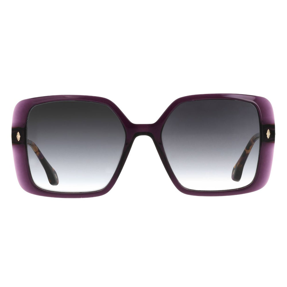 ba&sh Liane Cristal Violet Foncé VI69 de face - Les Lunettes de Pauline