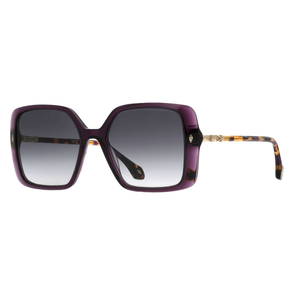 ba&sh Liane Cristal Violet Foncé VI69 de trois-quarts - Les Lunettes de Pauline