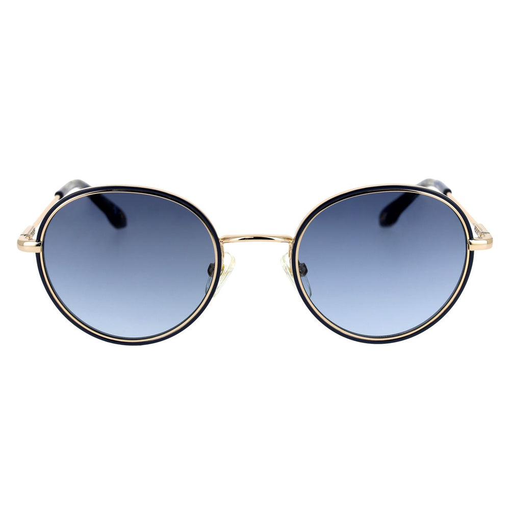 ba&sh Line Bleu Marine et Or Rose MAOR de face - Les Lunettes de Pauline