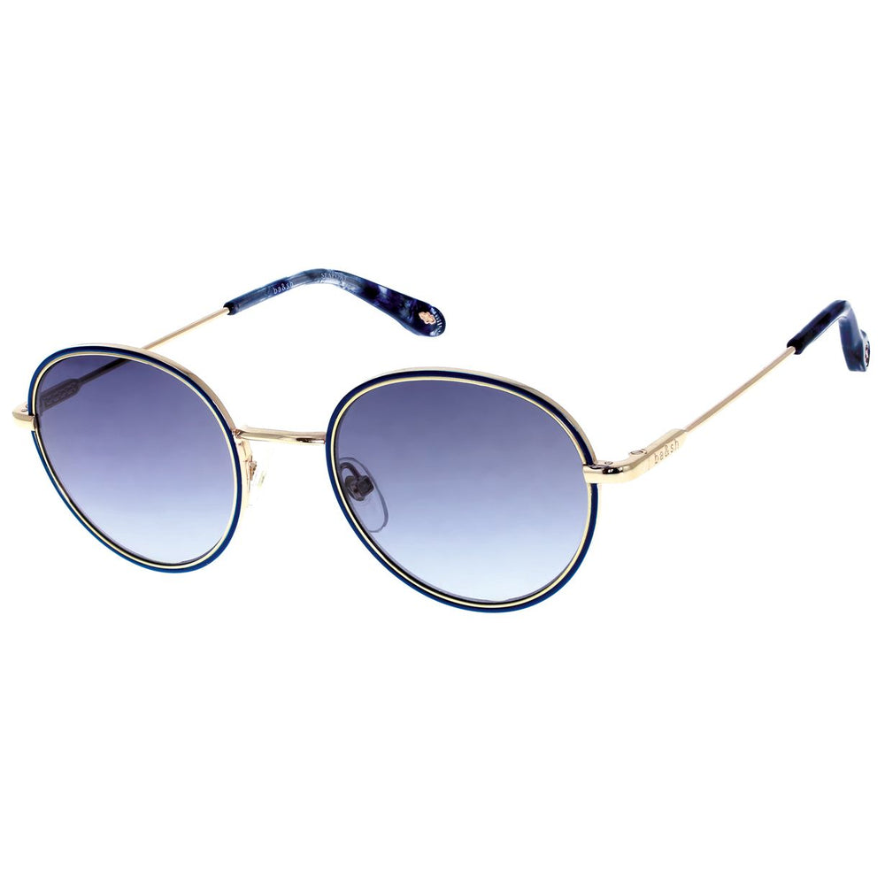 ba&sh Line Bleu Marine et Or Rose MAOR de trois-quarts - Les Lunettes de Pauline