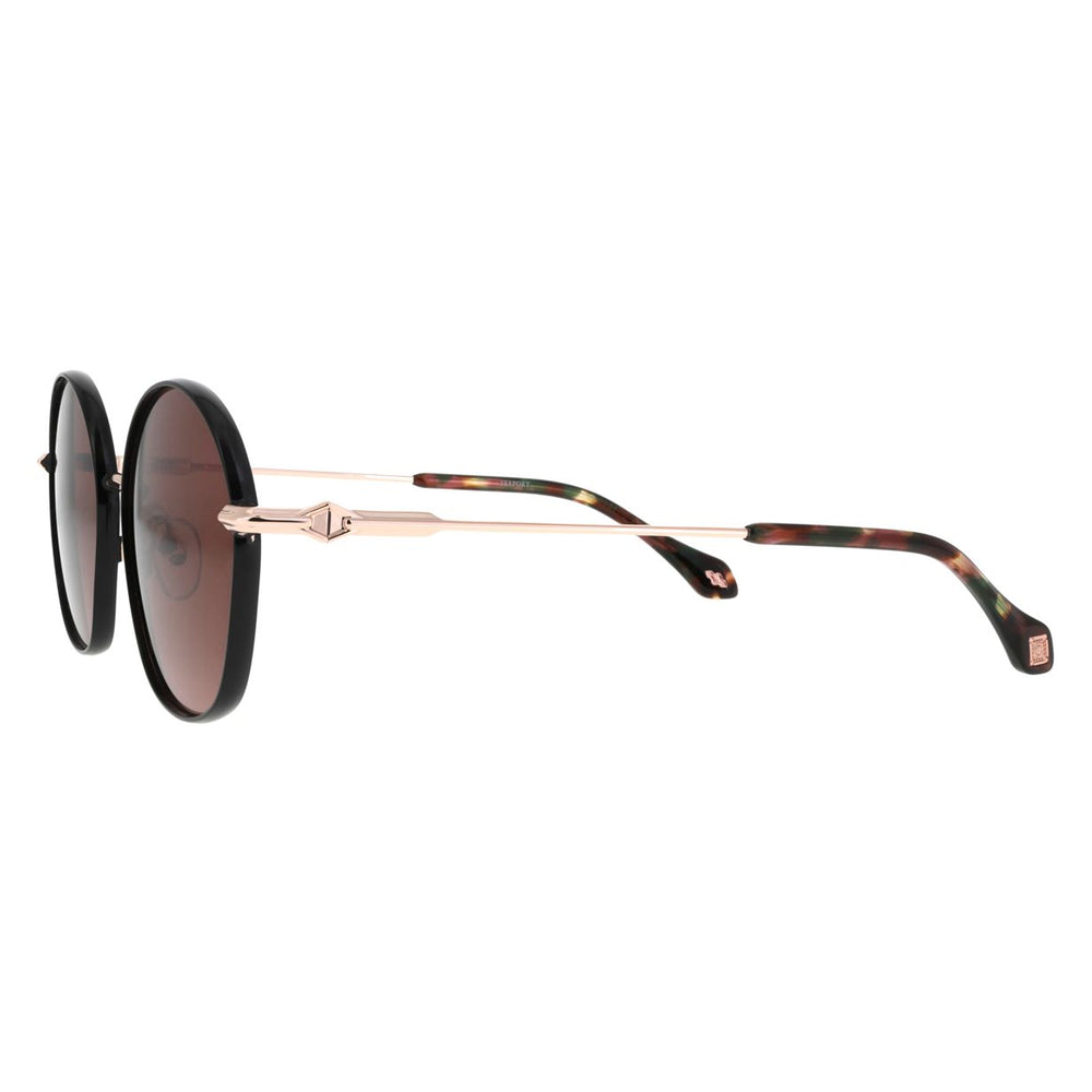 ba&sh Liora Bleu Marine et Doré MADO en détail des branches - Les Lunettes de Pauline