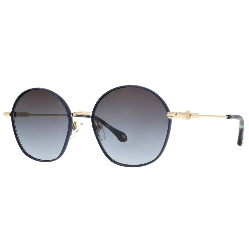 ba&sh Liora Bleu Marine et Doré MADO de trois-quarts - Les Lunettes de Pauline