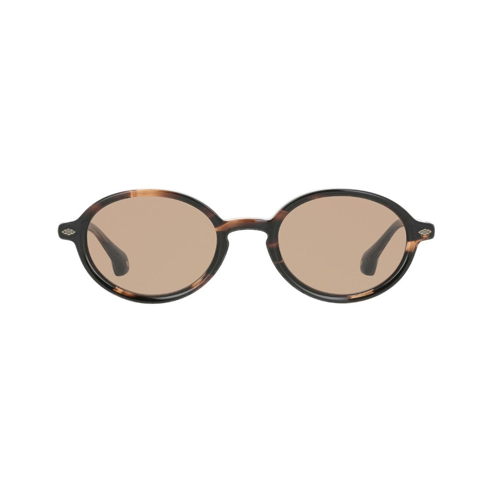 ba&sh Lisette2 Écaille Rayée Miel et Brun E119 de face - Les Lunettes de Pauline