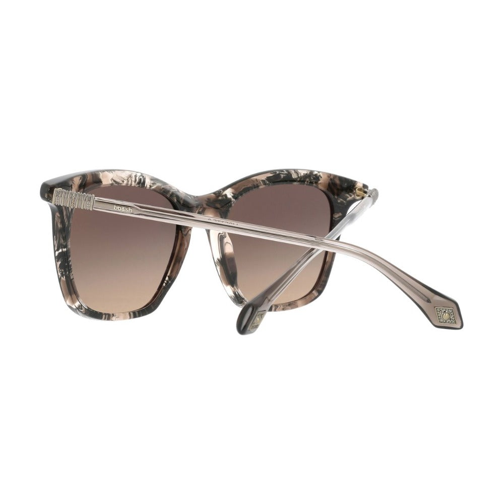 ba&sh Lisette3 Écaille Violet Gris E318 en détail des branches - Les Lunettes de Pauline