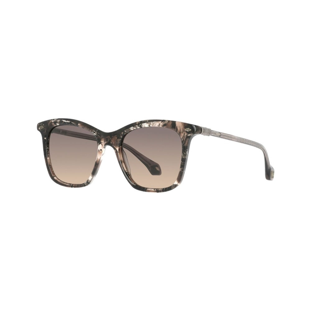 ba&sh Lisette3 Écaille Violet Gris E318 de trois-quarts - Les Lunettes de Pauline