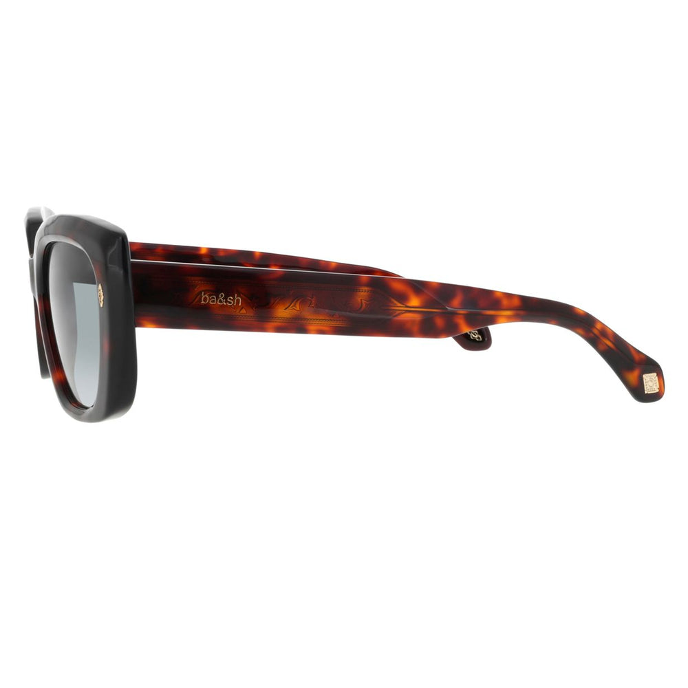 ba&sh Liz Écaille Mouchetée Havane E045 en détail des branches - Les Lunettes de Pauline