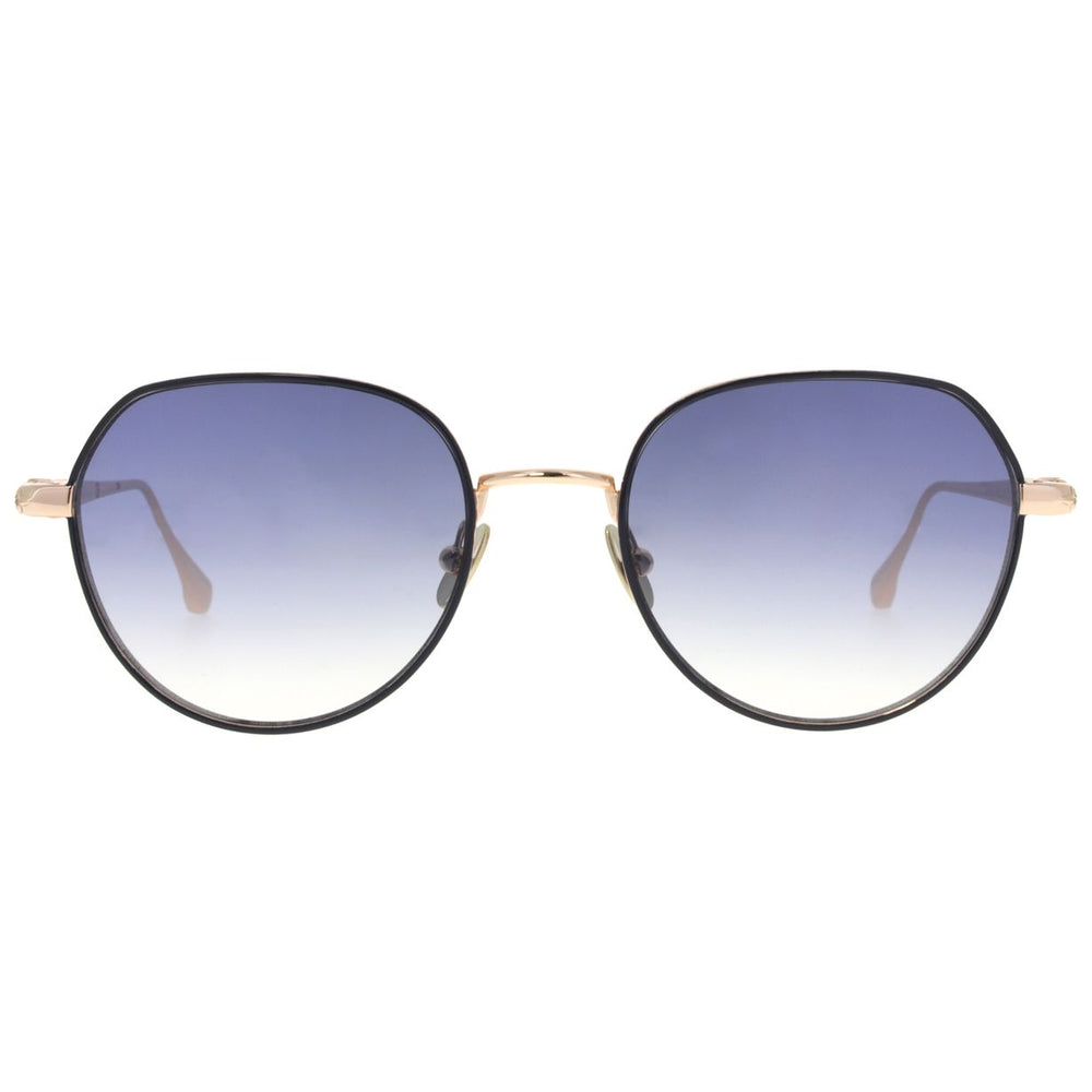 ba&sh Lolly Bleu Marine et Or Rose MAOR de face - Les Lunettes de Pauline
