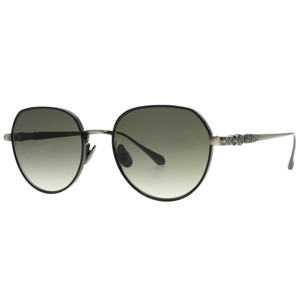 ba&sh Lolly Noir et Argent NOAR de trois-quarts - Les Lunettes de Pauline