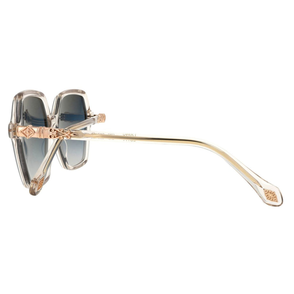 ba&sh Lotty Cristal Champagne CP67 en détail des branches - Les Lunettes de Pauline
