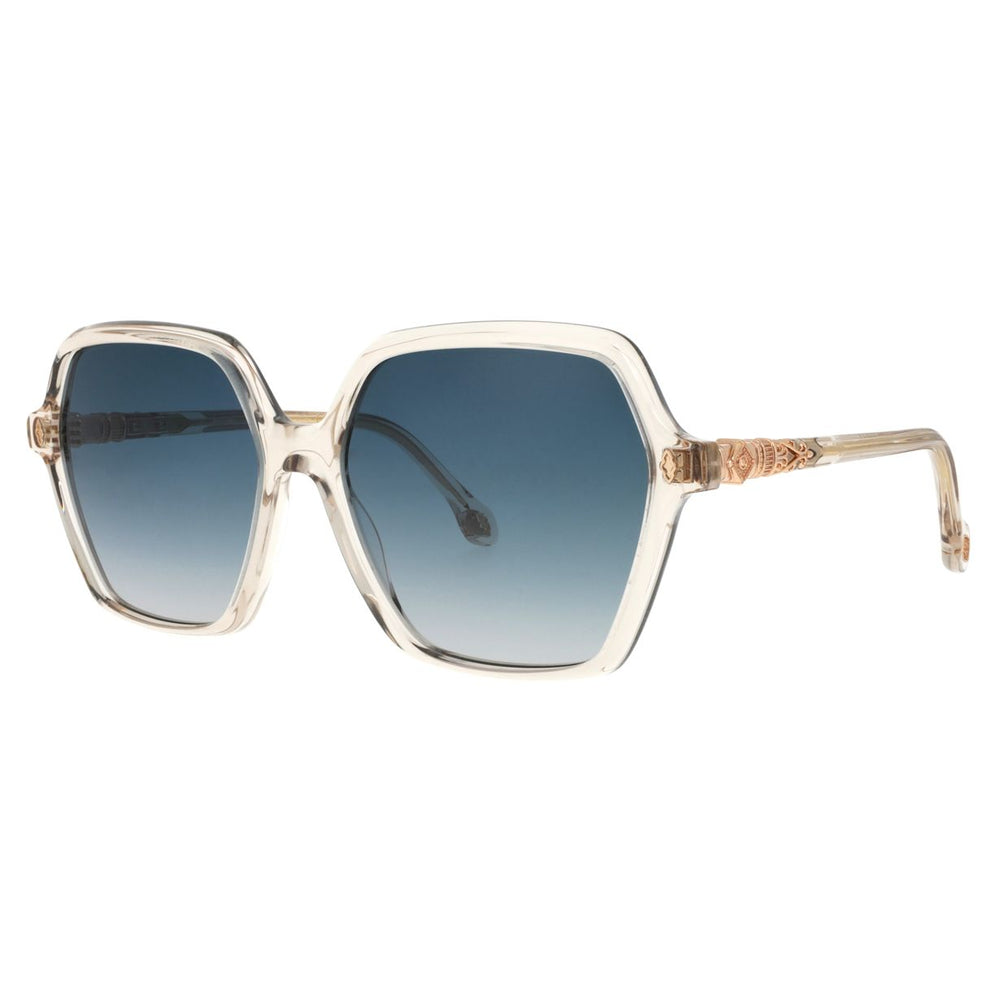 ba&sh Lotty Cristal Champagne CP67 de trois-quarts - Les Lunettes de Pauline