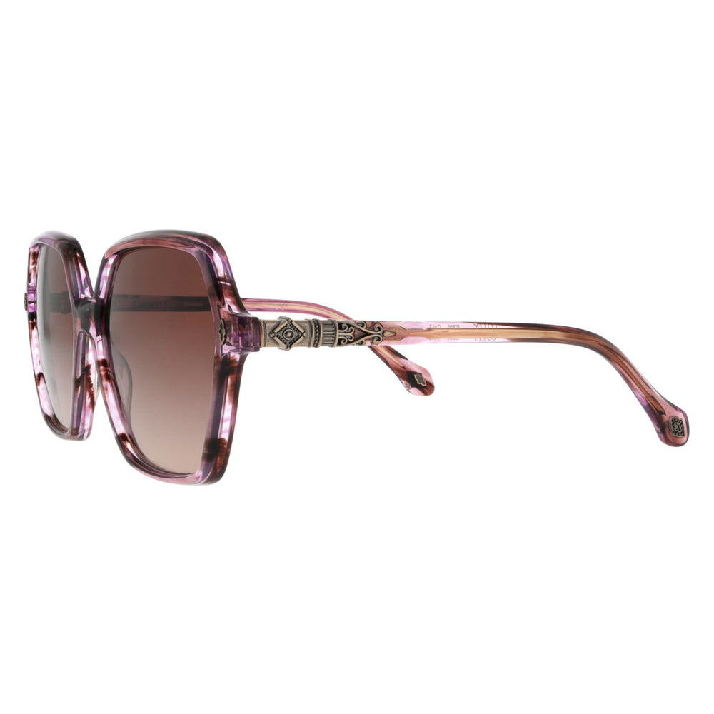 ba&sh Lotty Cristal Rose Rayé E356 en détail des branches - Les Lunettes de Pauline