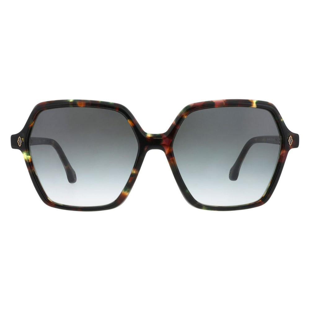 ba&sh Lotty Écaille Mouchetée Bordeaux E624 de face - Les Lunettes de Pauline