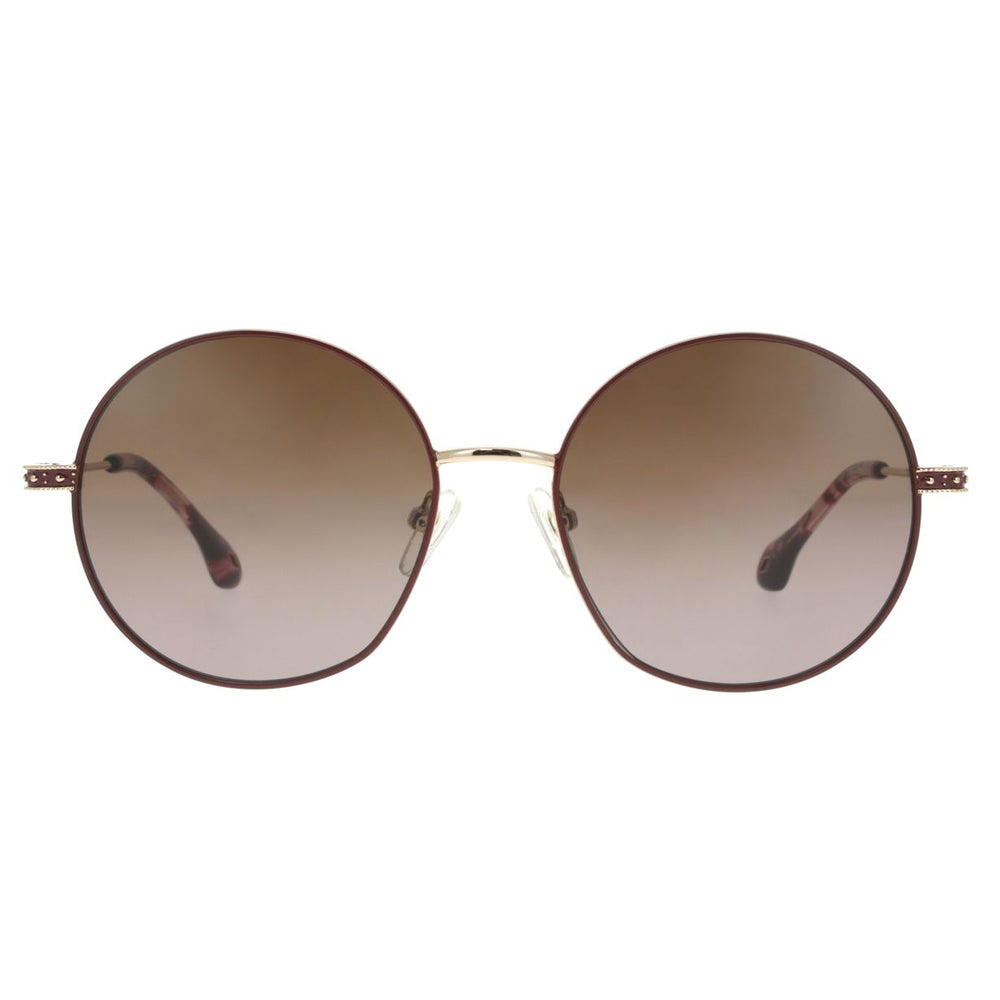 ba&sh Lucia Bordeaux et Or Rose BXOR de face - Les Lunettes de Pauline