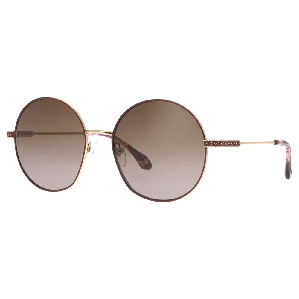 ba&sh Lucia Bordeaux et Or Rose BXOR de trois-quarts - Les Lunettes de Pauline
