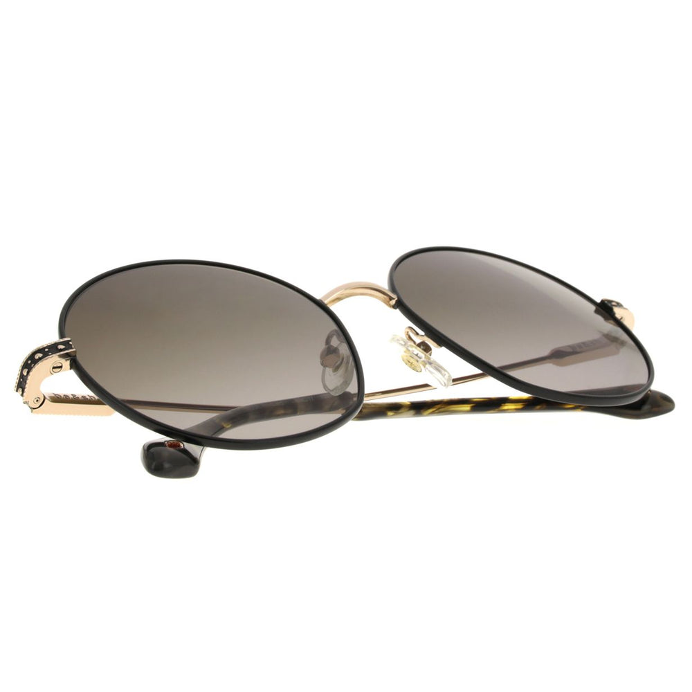ba&sh Lucia Noir et Or Rose NOOR en détail des branches - Les Lunettes de Pauline