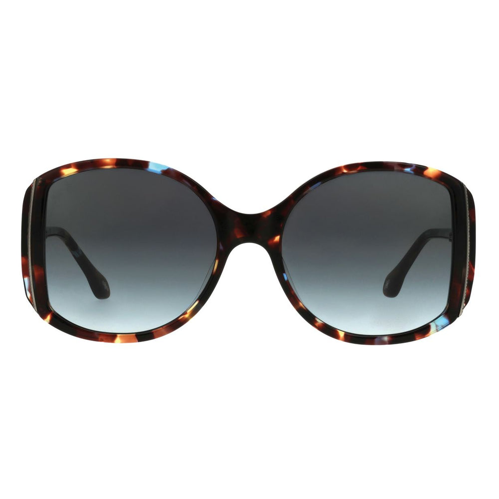 ba&sh Lucy Écaille Mouchetée Brune et Bleue E658 de face - Les Lunettes de Pauline