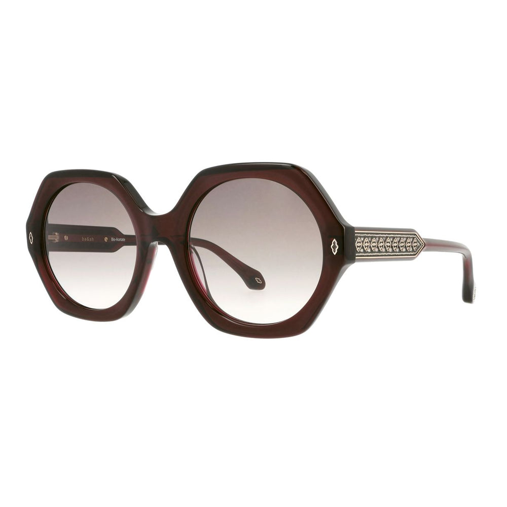 ba&sh Luny Cristal Cassis KS69 de trois-quarts - Les Lunettes de Pauline