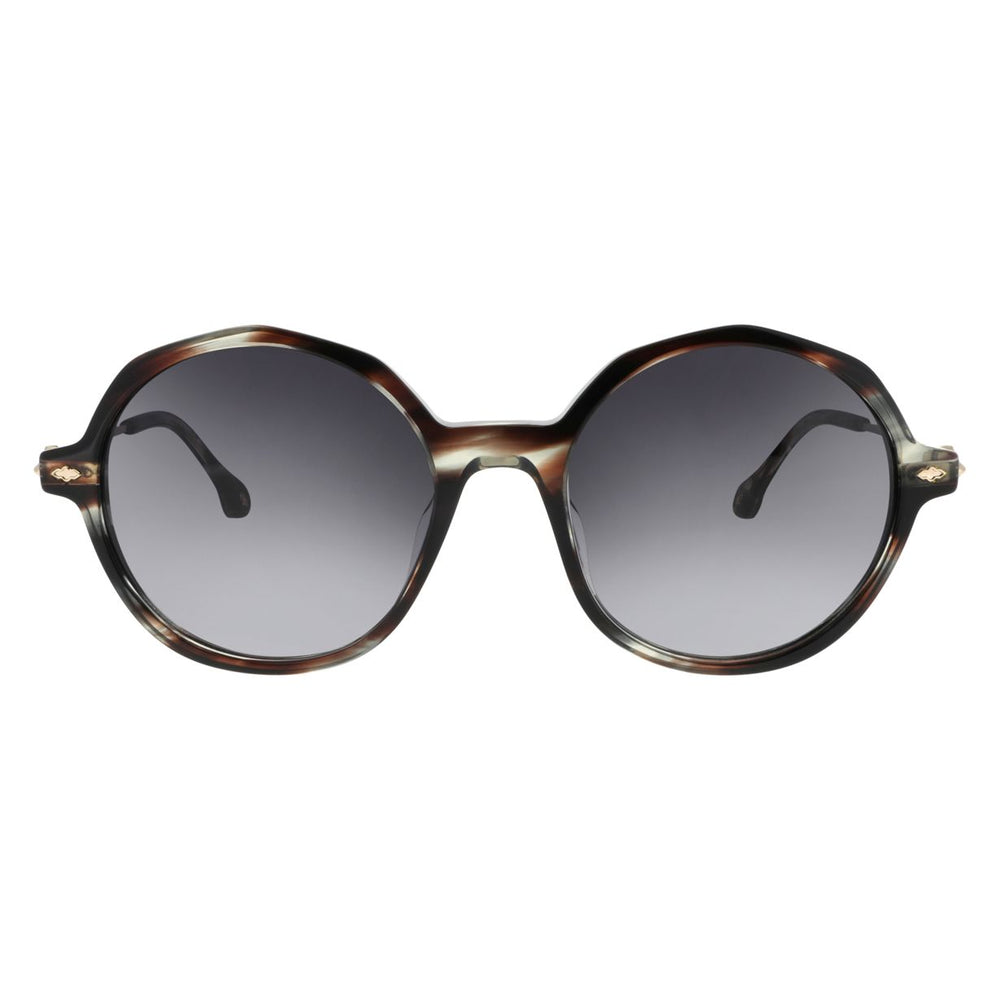 ba&sh Lyria Écaille Rayée Grise E600 de face - Les Lunettes de Pauline