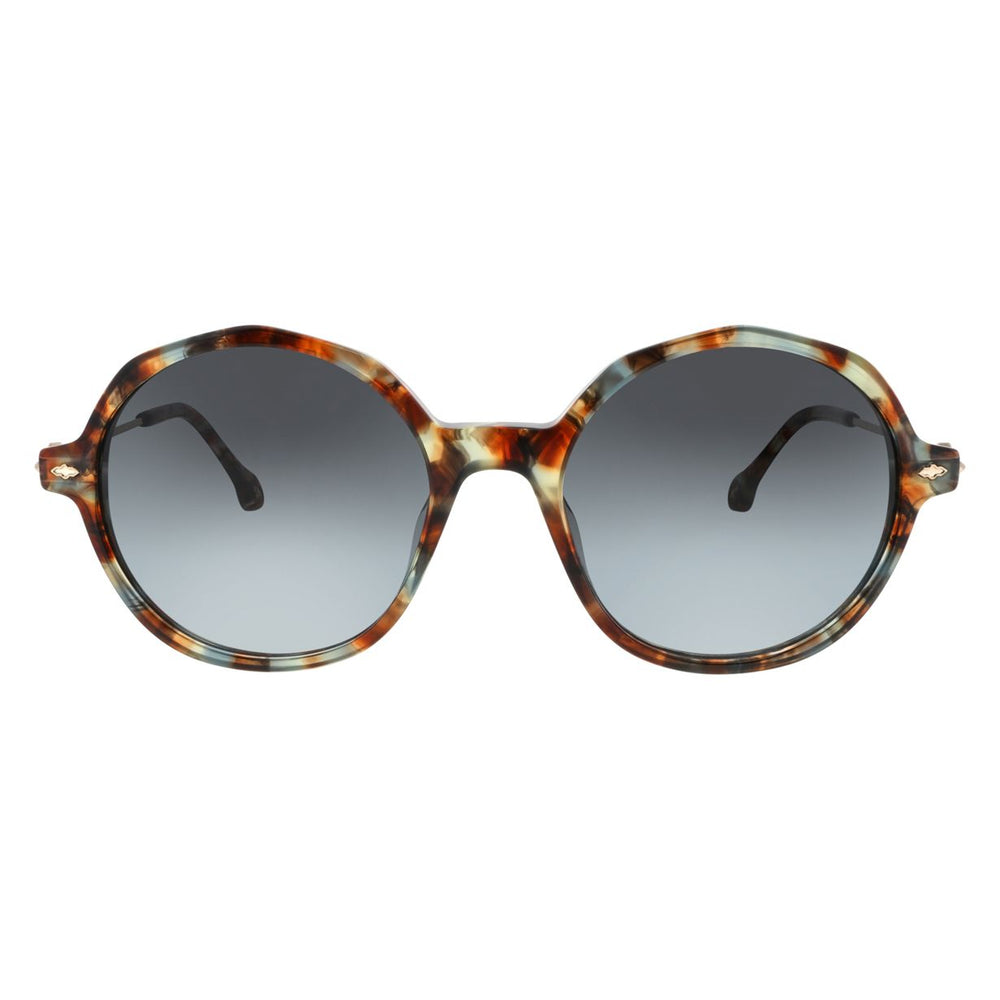 ba&sh Lyria Écaille Mouchetée Brune et Bleue E632 de face - Les Lunettes de Pauline
