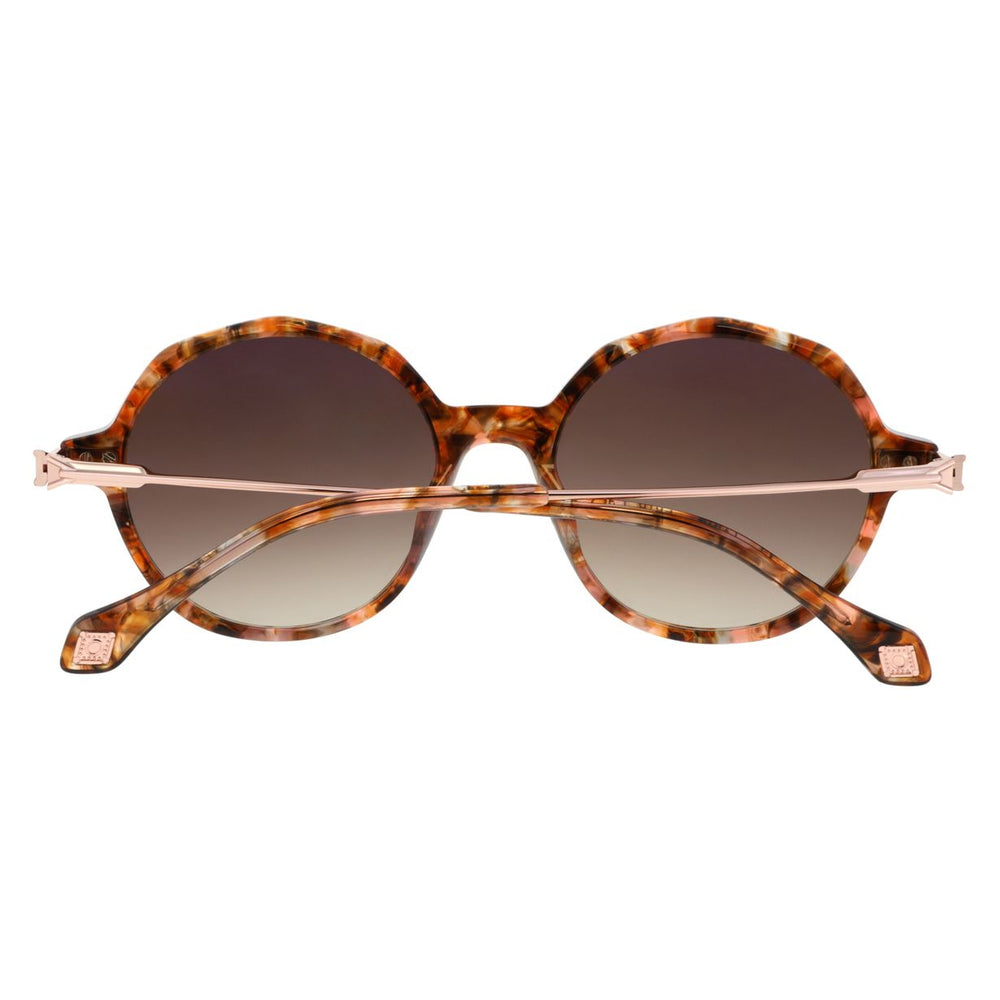 ba&sh Lyria Écaille Mouchetée Saumon E676 en détail des branches - Les Lunettes de Pauline