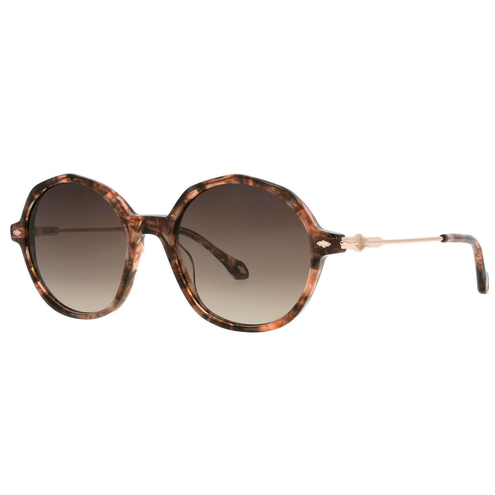 ba&sh Lyria Écaille Mouchetée Saumon E676 de trois-quarts - Les Lunettes de Pauline