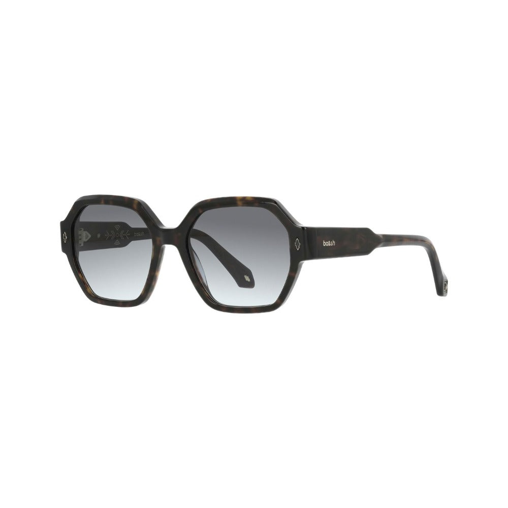 ba&sh Micha02 Écaille Foncée Mouchetée E030 de trois-quarts - Les Lunettes de Pauline