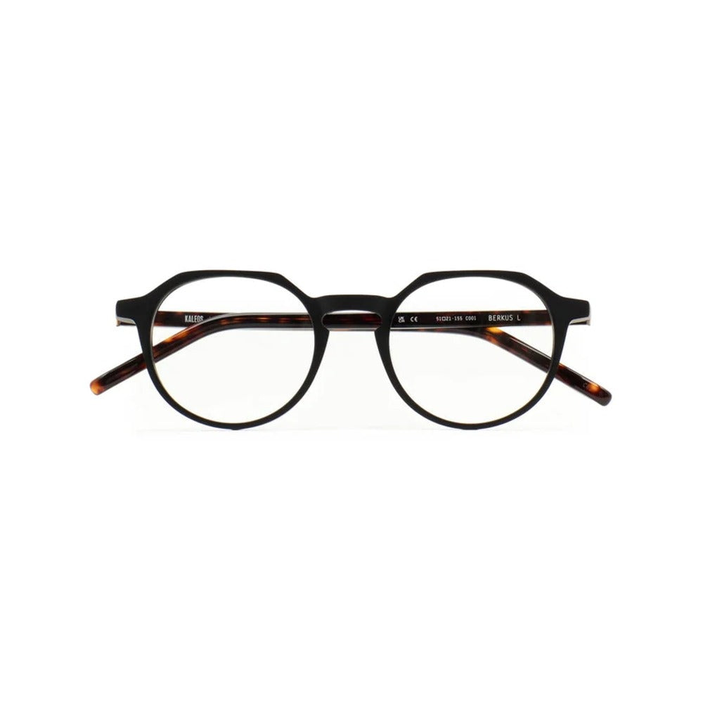 Kaleos Berkus L Noir Mat 01 de face - Les Lunettes de Pauline