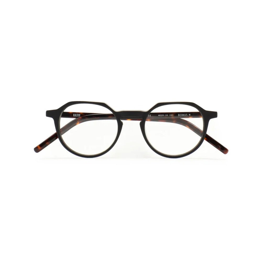 Kaleos Berkus M Noir Mat 01 de face - Les Lunettes de Pauline