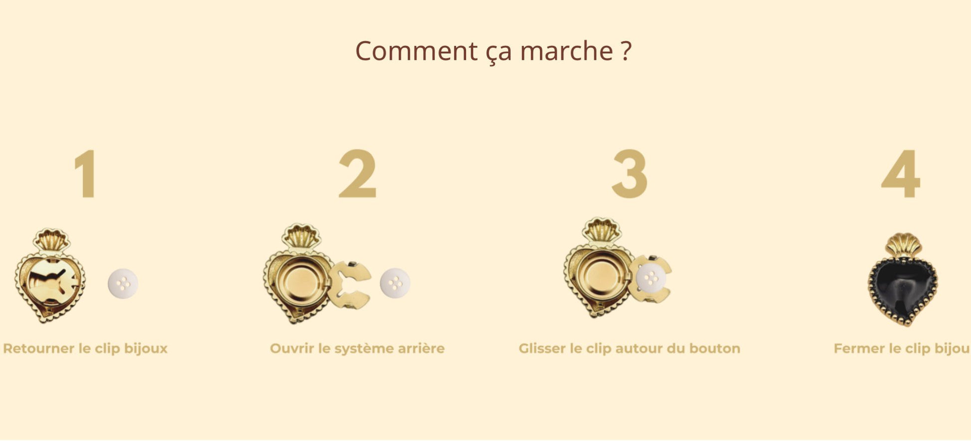 Bijoux de bouton Exvoto rouge - Les Lunettes de Pauline